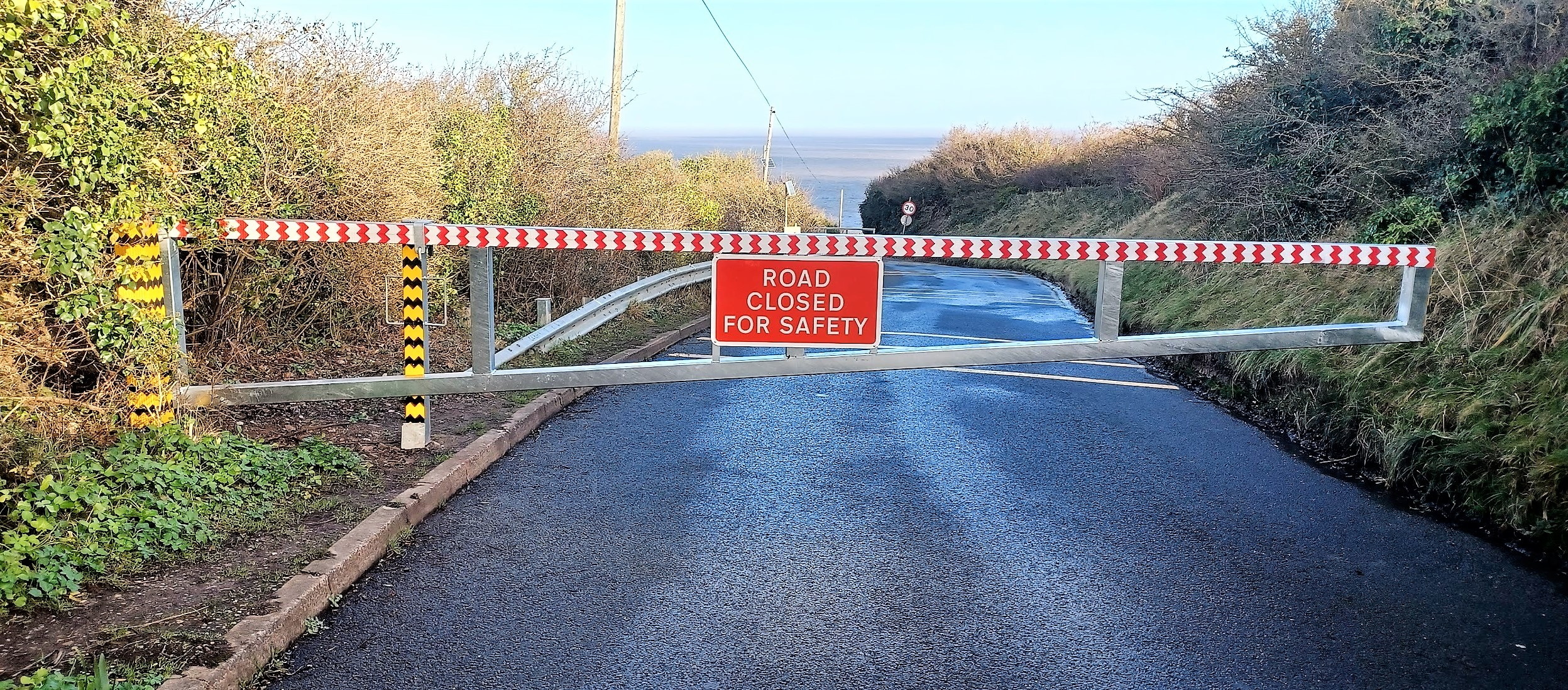 Questions over future of closed B3191 coast road at Cleeve Hill